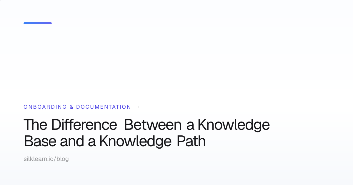 The Difference Between a Knowledge Base and a Knowledge Path | SILKLEARN