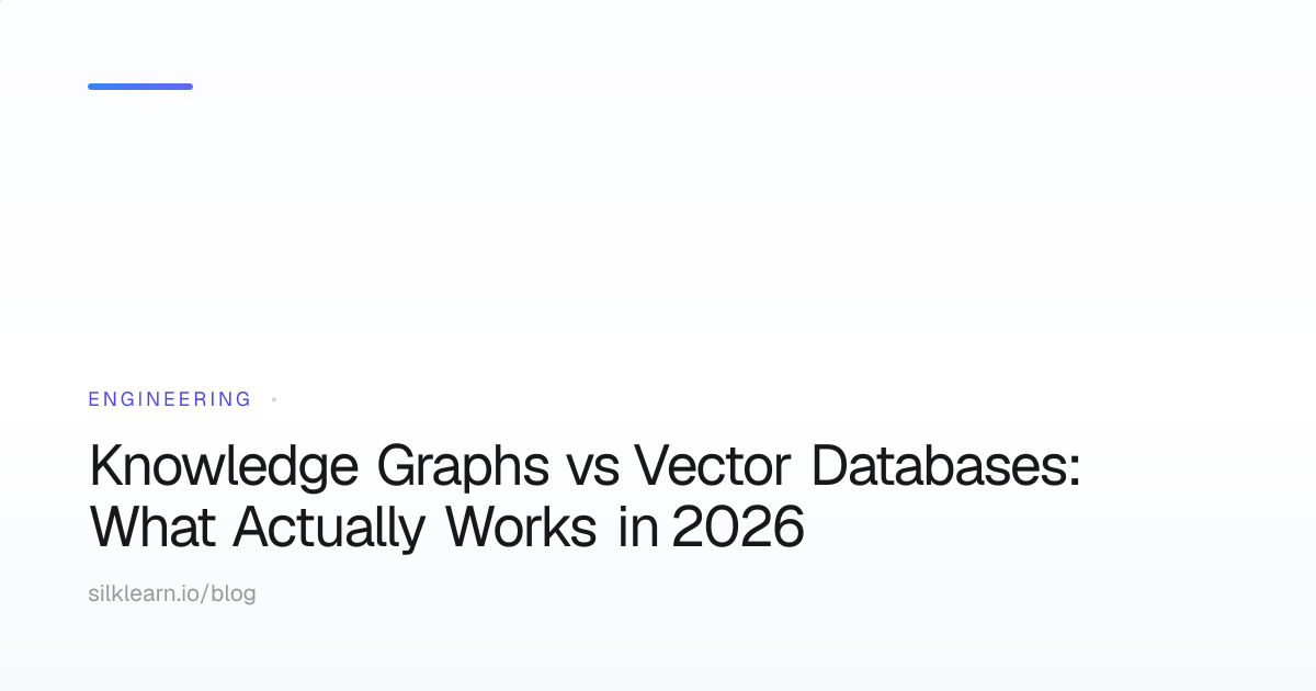 Knowledge Graphs vs Vector Databases: What Actually Works in 2026 ...